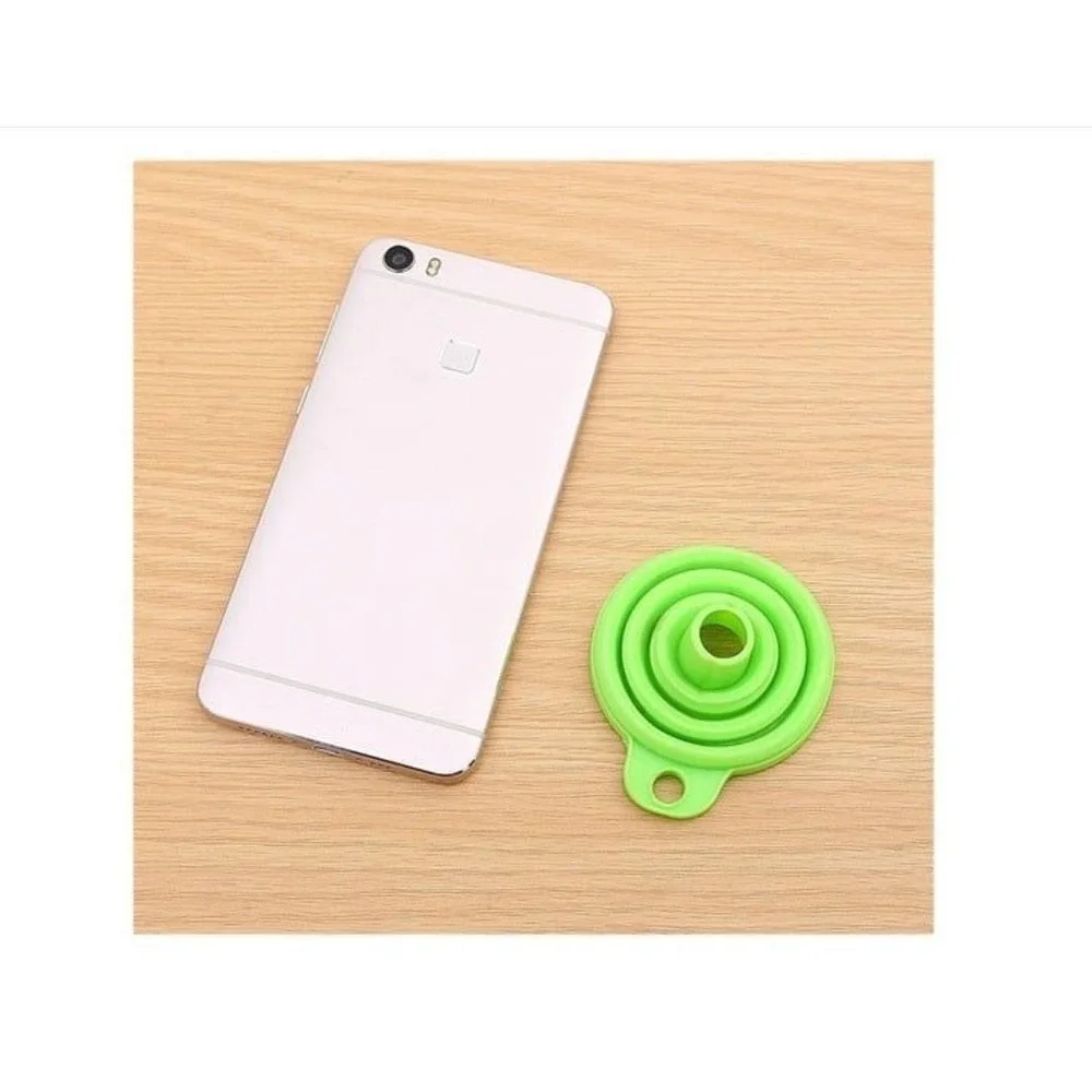 Silicone Foldable Funnel for Water Bottle Liquid Transfer Collapsible Funnel Kit